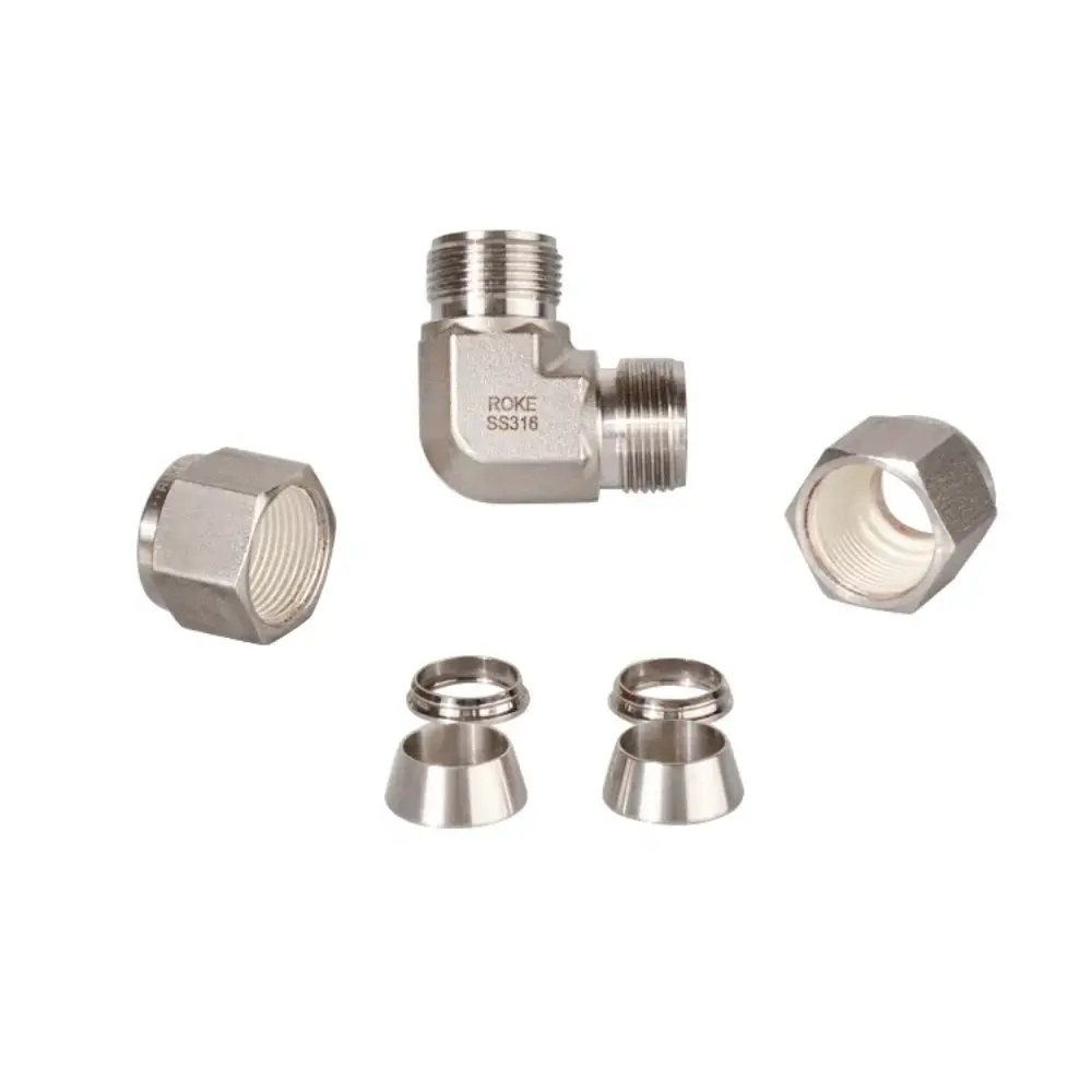 Codo 90° Macho NPT x Tubing SS316 - Imagen 2