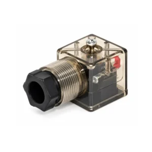 Conector DIN 43650-A para Válvula Solenoide con LED